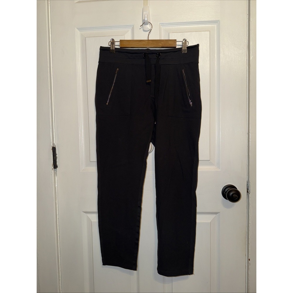 Athleta Black Headlands Hybrid Trek Mid Rise Joggers size 8 #383899 Tapered Leg